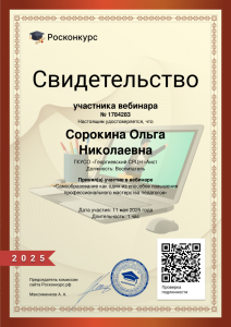 Вебинар Сорокина